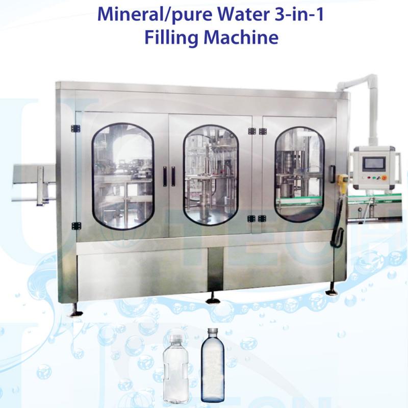 Mineral/pure Water 3-in-1 Filling Machine